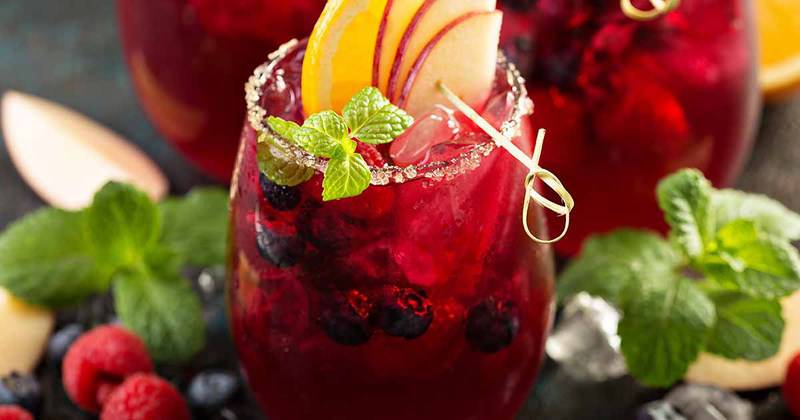 Recreate this Chihuahua's Port Sangria at home.  Filled with fresh fruit and more, this is the perfect sangria to serve. 