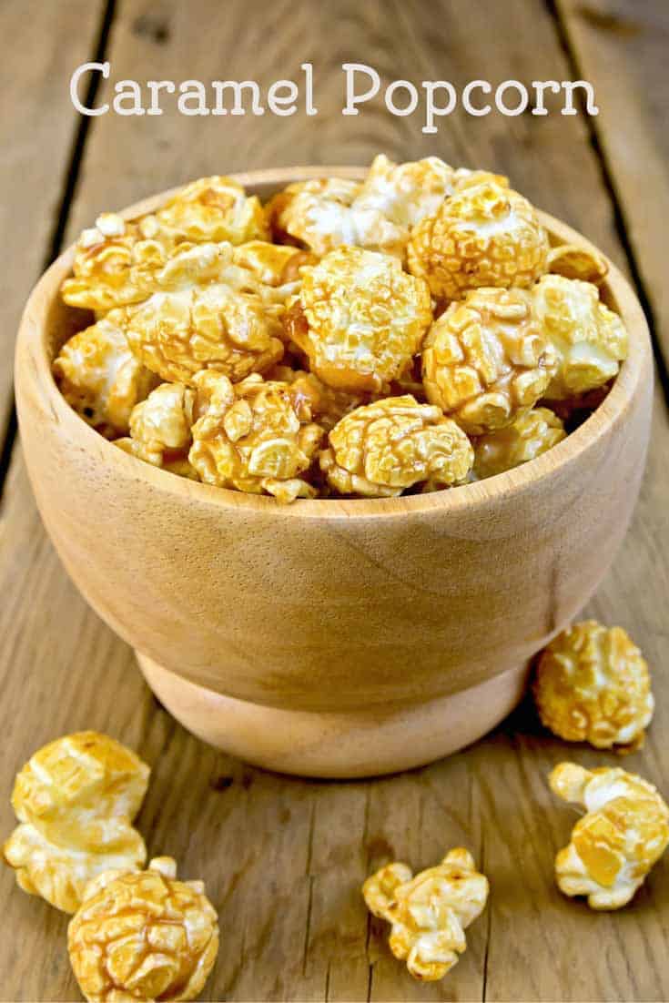 Caramel popcorn is a wonderful treat for those who like it salty and sweet.