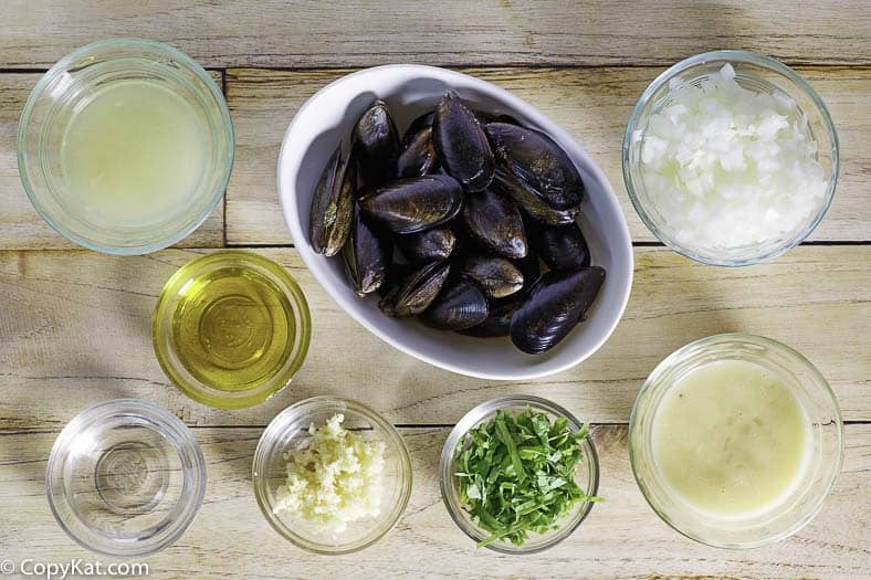 mussels in white wine sauce ingredients