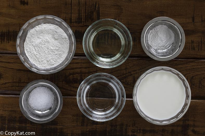 Ingredients for homemade Cracker Barrel Dumplings