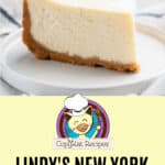 New York Cheesecake on a white plate