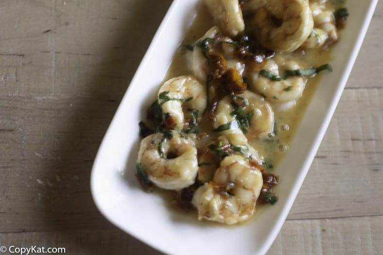 shrimp with basil garlic butter