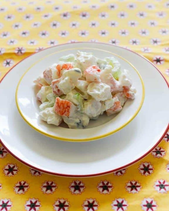 Imitation crab salad