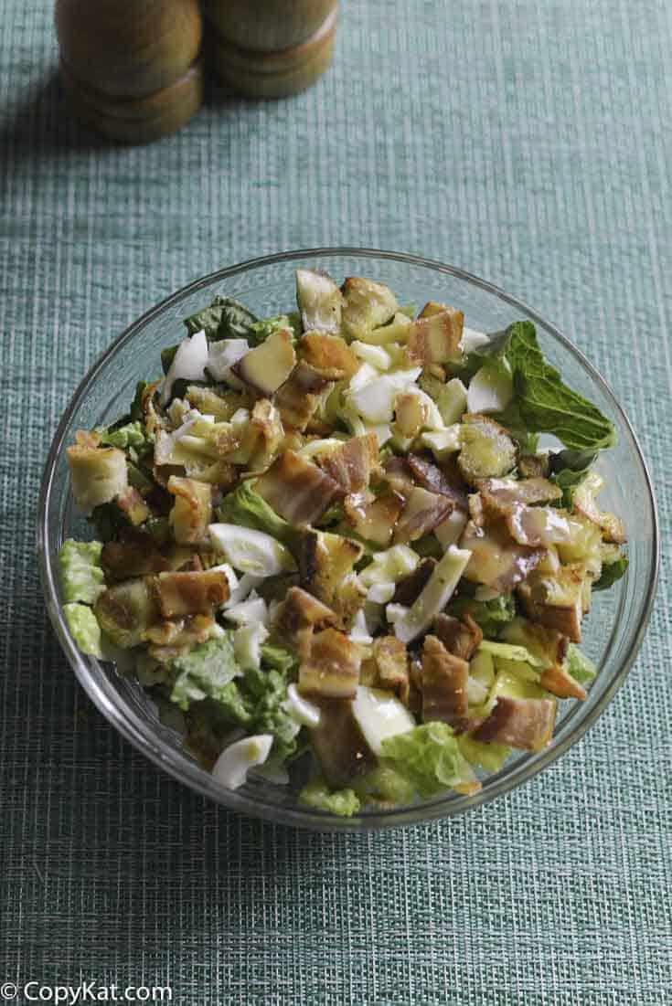 If you love hot bacon salad dressing, you are going to love Simon and Seafort’s Salad with Mustard Dressing. 