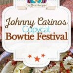 Homemade Johnny Carinos Bowtie Festival photo collage.