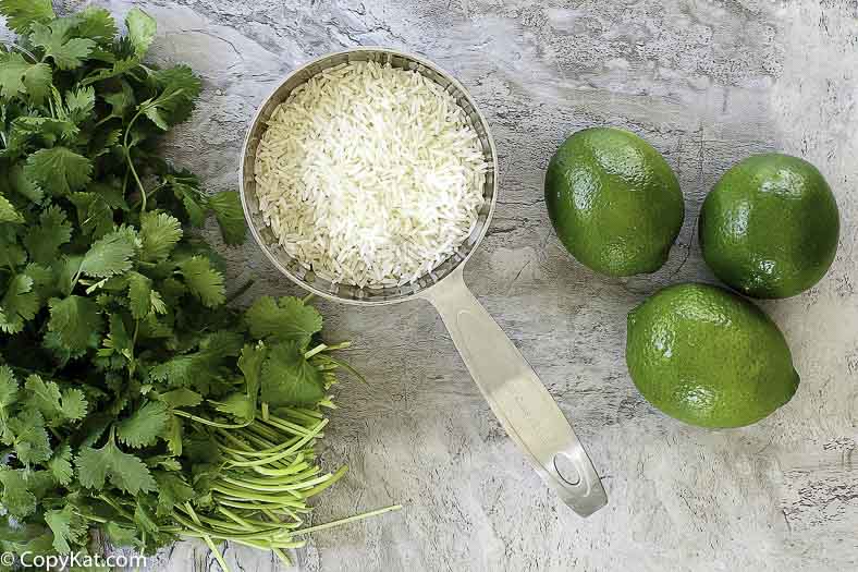 cilantro lime rice ingredients