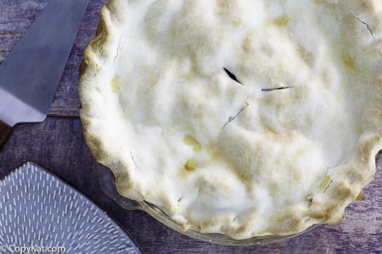 a homemade sugar free apple pie