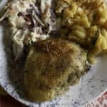 Baked chicken with Instant Potato Flakes as the batter