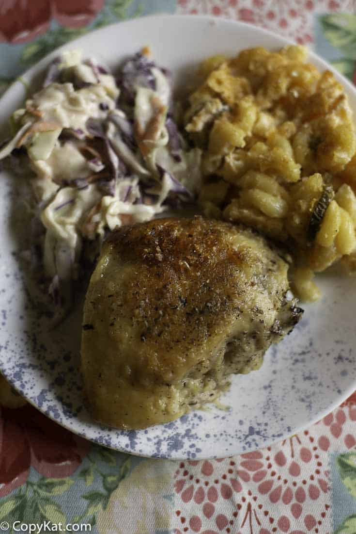 Baked chicken with Instant Potato Flakes as the batter