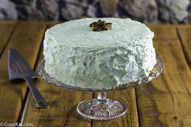 A whole pistachio cake AKA Watergate Cake