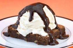 Chilis Chocolate Brownie Sundae