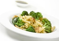 pasta house pasta con broccoli – this is an alfredo based sauce that combines pasta, fresh mushrooms, and fresh broccoli.