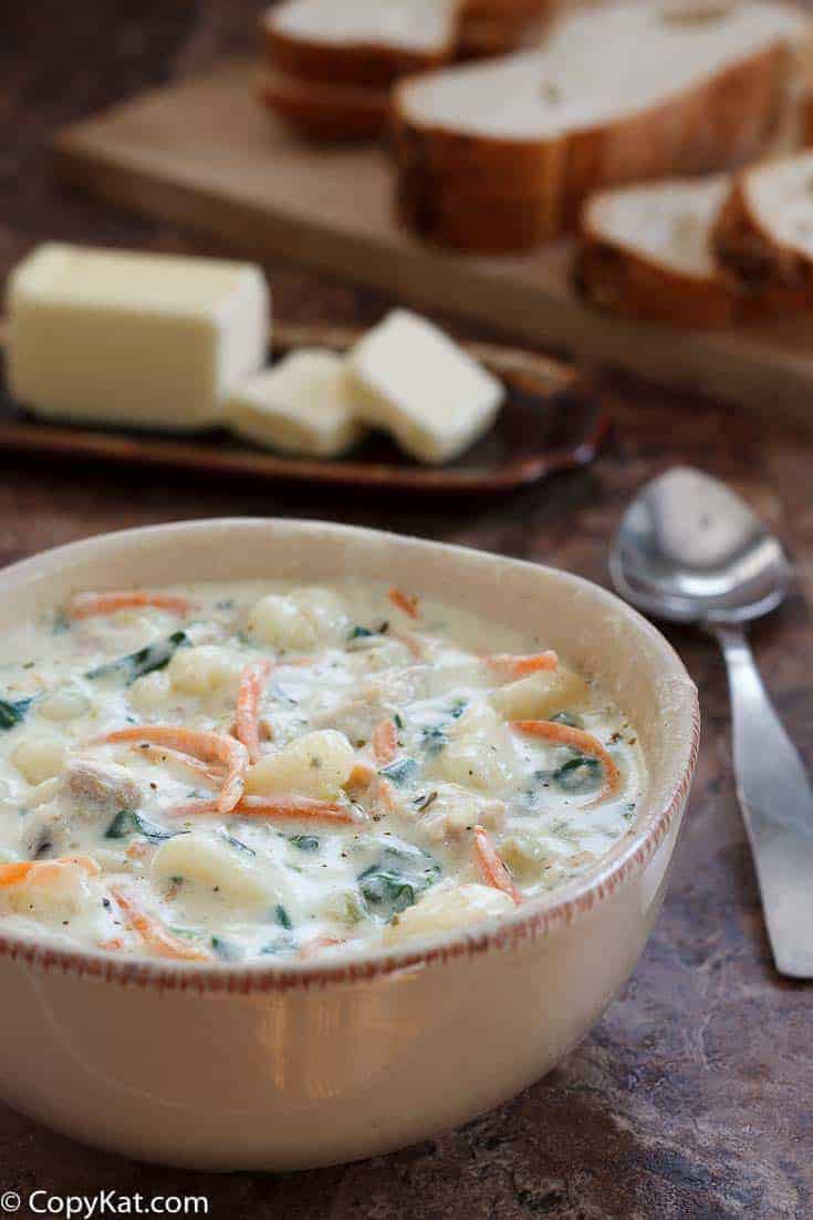 Make the Olive Garden Chicken Gnocchi Soup at home with this easy copycat recipe.