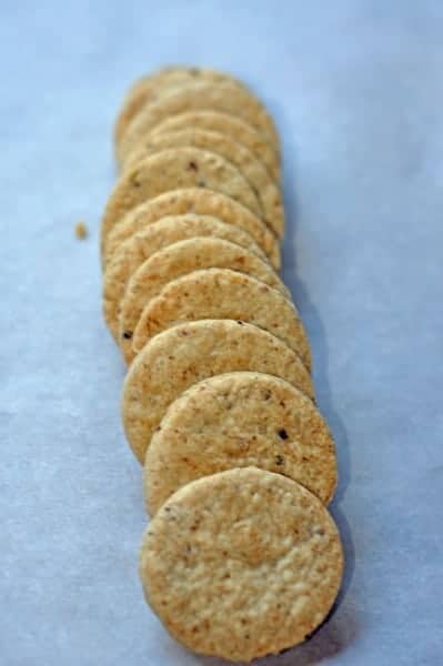 Blue Cheese Cookies with a walnuts and chili powder