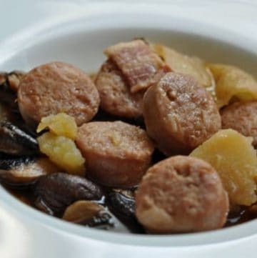 a bowl of Irish coddle stew.