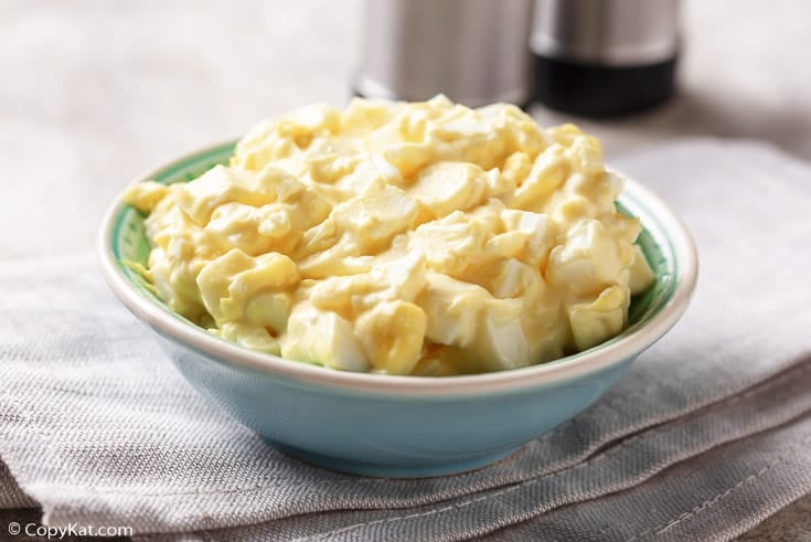 a bowl of classic egg salad