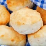 plate of homemade biscuits