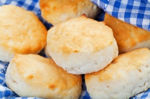 plate of homemade biscuits