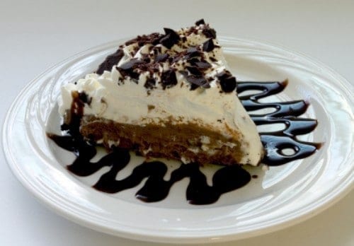 slice of chocolate cream pie