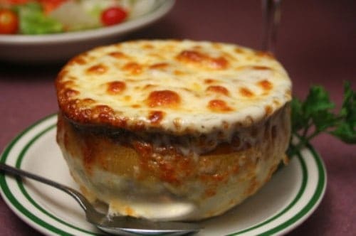 bowl of french onion soup