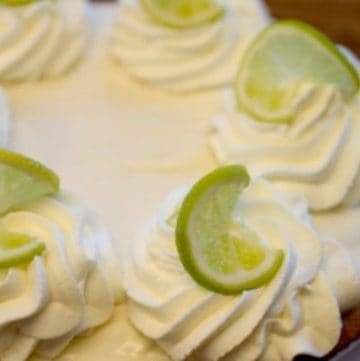 Perfectly made pappadeaux key lime pie with graham cracker crust