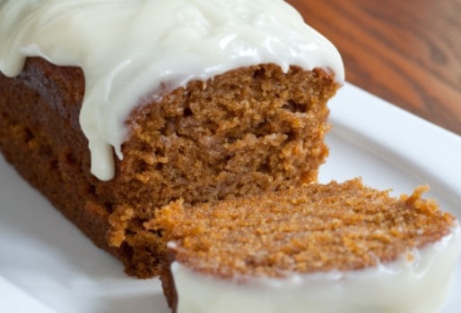 pumpkin loaves – this makes a moist and spicy bread that is perfect for the fall.