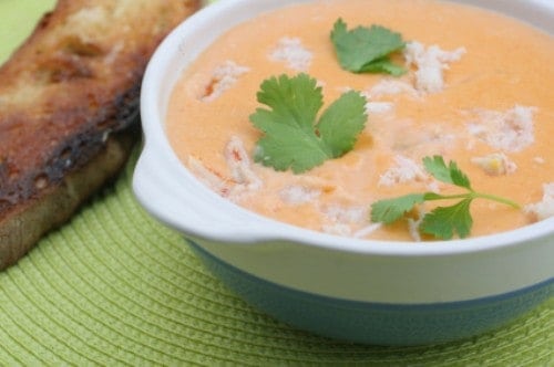 bowl of seafood bisque from marina cafe