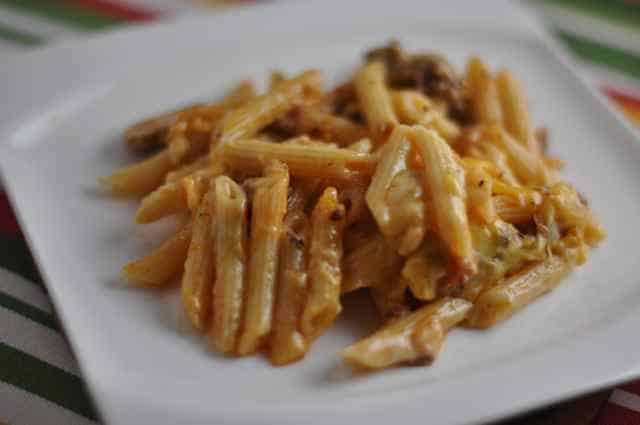 Casserole cheese and macaroni