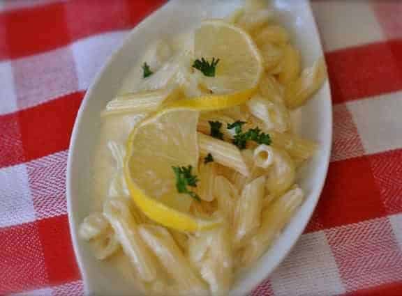Sweet tomatoes lemon greek pasta is a dish you have to try.