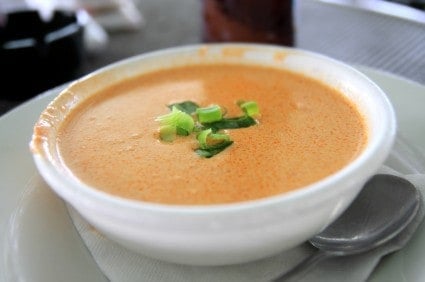 bowl of seafood bisque
