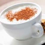 white hot chocolate with nutmeg