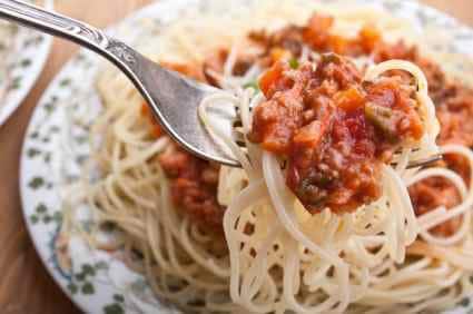 bolognese and spaghetti