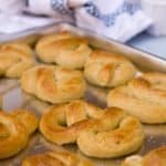 Enjoy the taste of Auntie Anne's Pretzels at home with this easy copycat pretzel recipe.  These Copycat Auntie Annes Pretzels are made to perfection, you'll love every chewy bite!