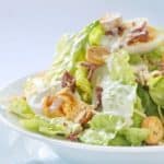 caesar salad with spicy dressing.