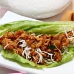 asian chicken lettuce wrap