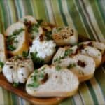 goat cheese and roasted garlic