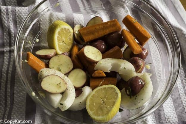 seasoned root vegetables - carrots, potatoes, and more