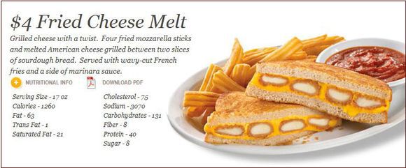 Denny's Fried Cheese Melt