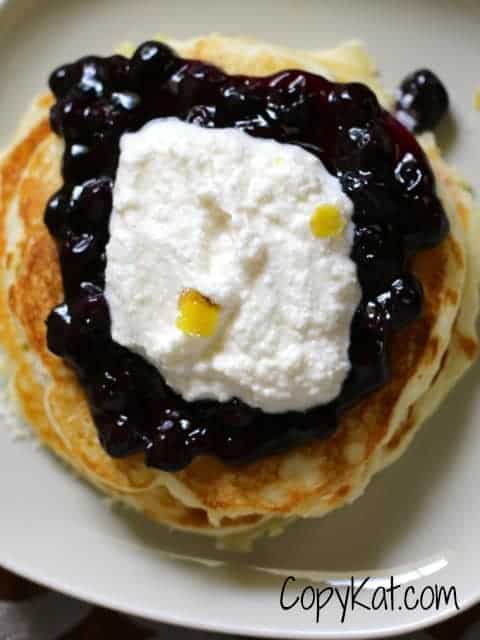 homemade ihop blueberry cannoli pancakes