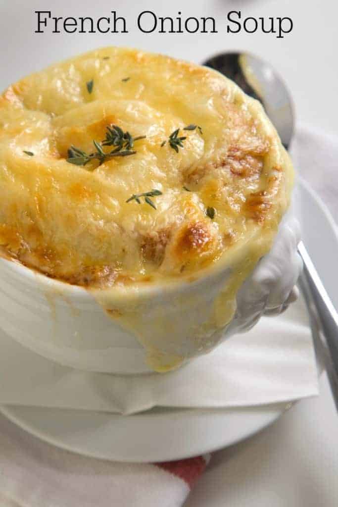 Prepare this homemade french onion soup from CopyKat.com