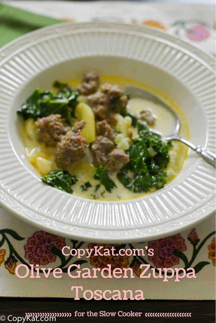 Olive Garden Zuppa Toscana Slow Cooker Style