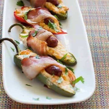 Bacon Wrapped Little Smokie Jalapeno poppers from CopyKat.com