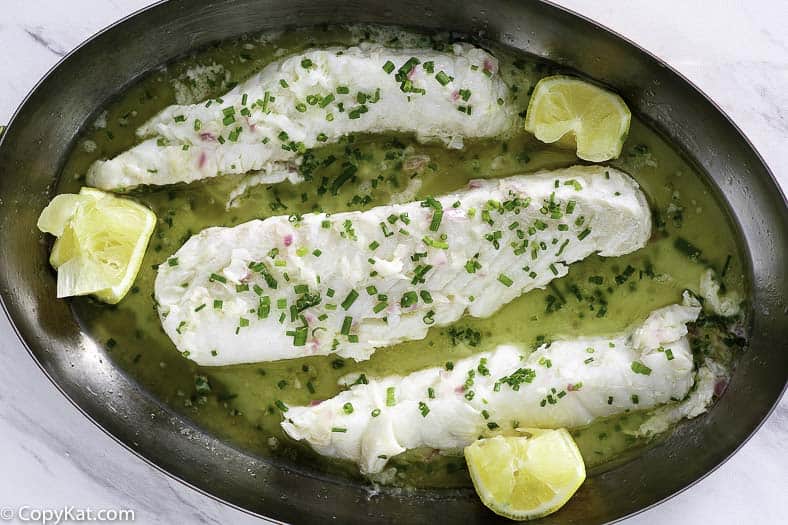 white fish cooked in butter