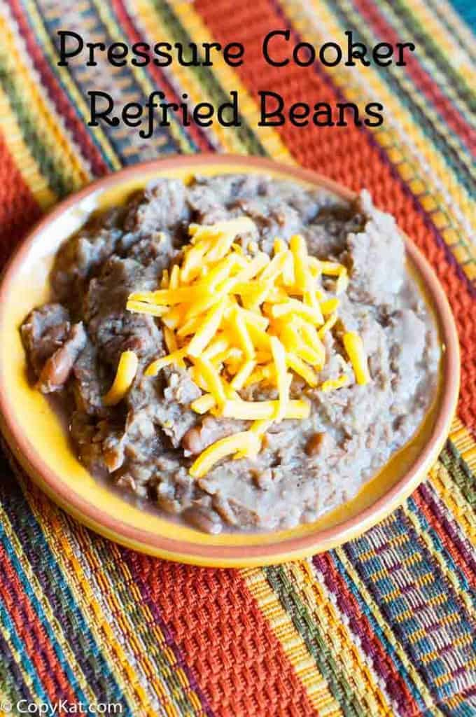 Pressure cooker pinto beans – refried beans