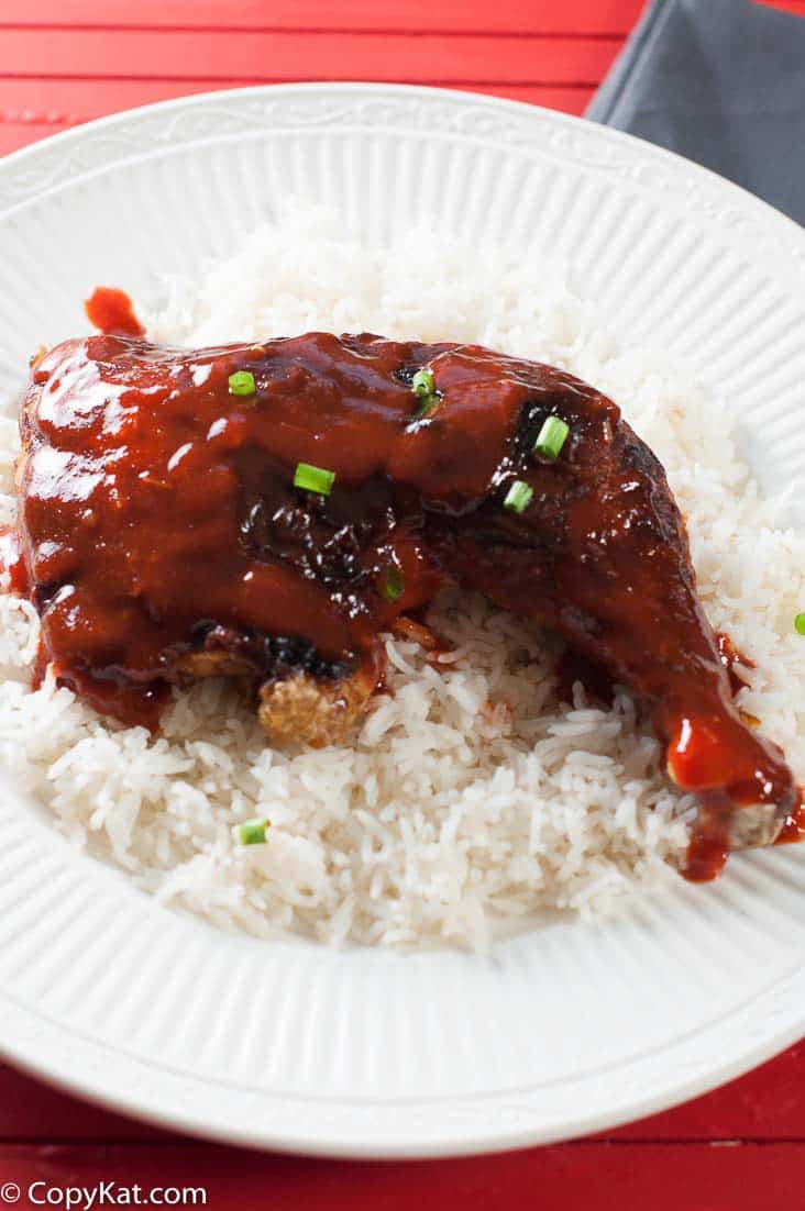 Sriracha Honey Glazed Leg Quarters are a terrific inexpensive way to prepare chicken.  Sweet and spice go so well together.  