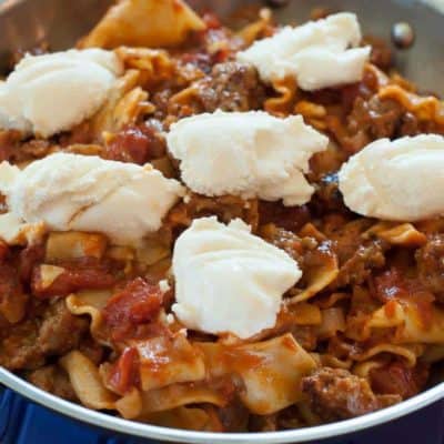 Skillet Lasagna A Better Hamburger Helper