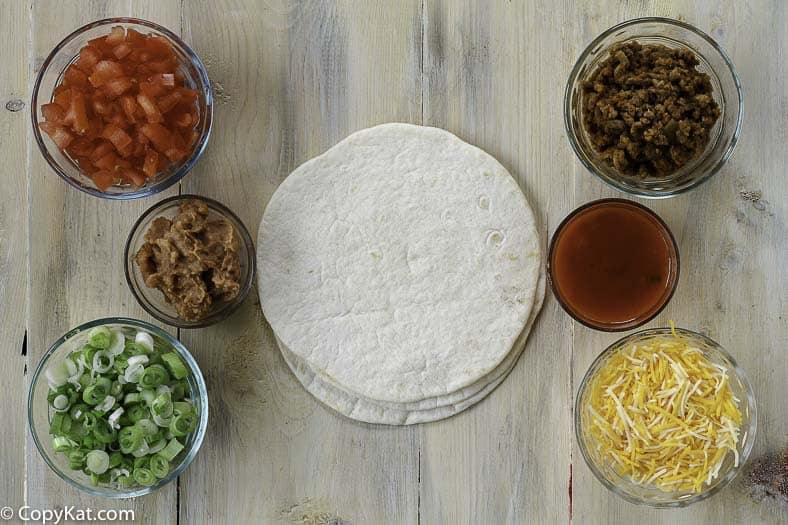 Mexican Pizza Ingredients