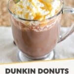 hot chocolate made with salted caramel