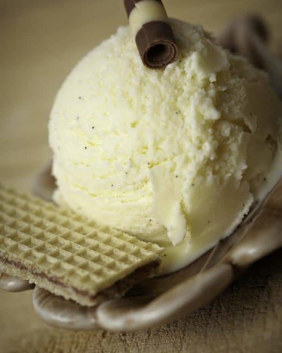 Make easy to prepare No Churn Vanilla Bean Ice Cream.