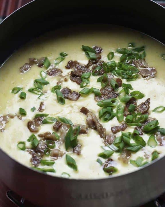 Try this delicious Bacon Cheddar Cheese Fondue